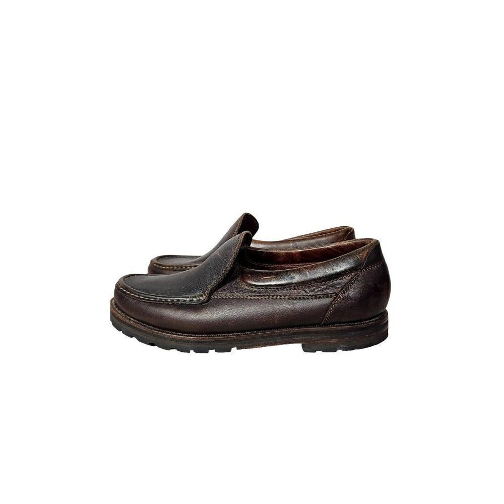 ☆Cole Haan Country Shoes Womens 10 Loafer Slip On Moc Toe Brown Leather Comfort